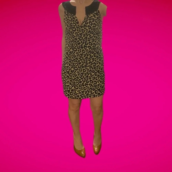 Lilly Pulitzer Leopard Print Brielle Sleeveless Shift Dress NWOT - Picture 8 of 10